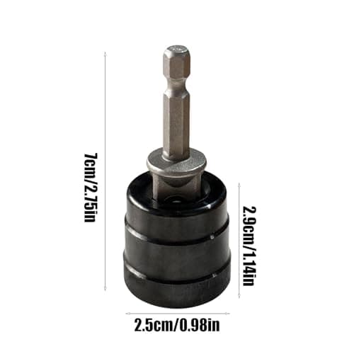Car Jack Adapter - Rust Resistant Drill Tool for Automotive | Multi Angle Adjustable Alloy Construction with High Strength Grip & Compact Design for Outdoor RV Camping Travel and Garage Use — view 2