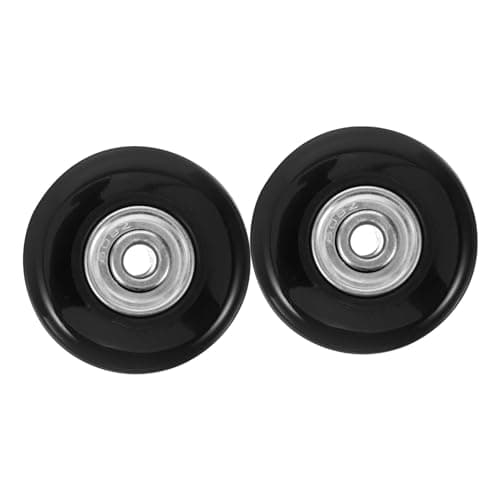 Luggage Wheel Replacement Kit 2pcs Metal Rubber Swivel Wheels
