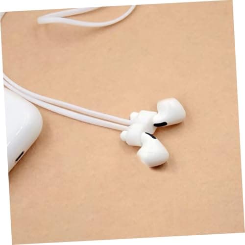 COMPUKAS 4pcs Silicone Magnetic Anti-lost Earphone Strap Cord, Soft Sport Neck Lanyard Rope, Wireless Headset Protector Compatible with True Wireless Earbuds, Multi-color Set for Outdoor — view 4