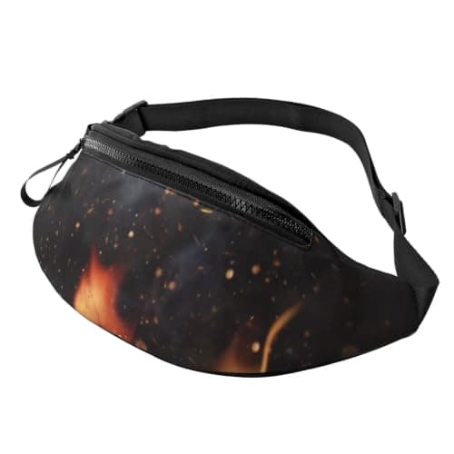 Meymuise Waist Bag, Flaming Charcoal Grill Pattern