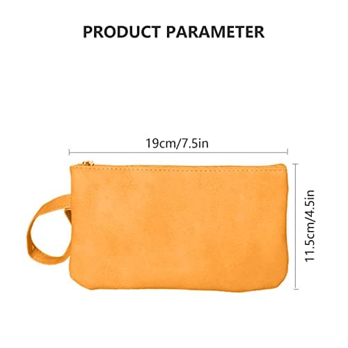 Small Makeup Bag for Purse PU Leather Mini Cosmetic Bags Waterproof Zipper Handbag Travel Make up Pouch with Compartments Versatile Storage Pouches (2 PCS) — view 2