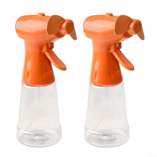 FounAwesome Handheld Water Mist Spray Fan, Portable Battery Powered 500ML Large Capacity Cooling Fan With Adjustable Nozzle, Personal Air Cooler For Travel Summer Beach Outdoor Use(2PCS Orange)