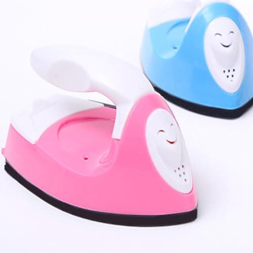 rongweiwang Mini Craft Iron, DIY Electric Iron Tool for Patchwork Applique Quilting, Portable Travel Ironing with Fast Heat Up, Ideal for Beginners Craft Enthusiasts (Blue) — view 2