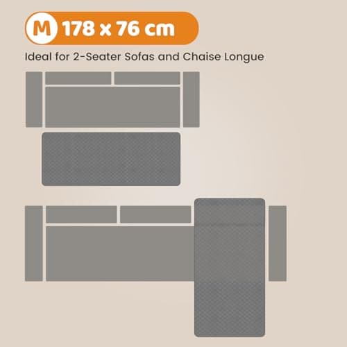Nobleza Waterproof Dog Blanket, 178×76cm Washable Sofa Cover, Non-Slip Soft Pet Blankets for Dogs, Waterproof Sofa Protector for Couch Bed Furniture, Grey — view 4