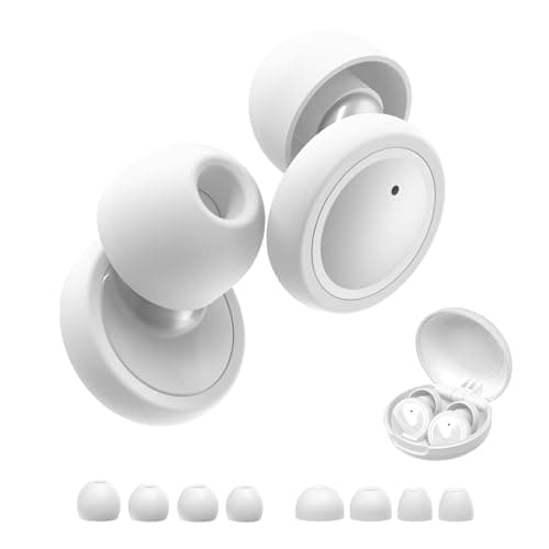 JUSTRVN Ear Plugs–2 Pair of Ear Plugs for Sleep,Stylish Hearing Protection Earplugs, Noise Cancelling Earplugs for Concerts,Live Events,Travelling and Conversation -30dB Noise Reduction