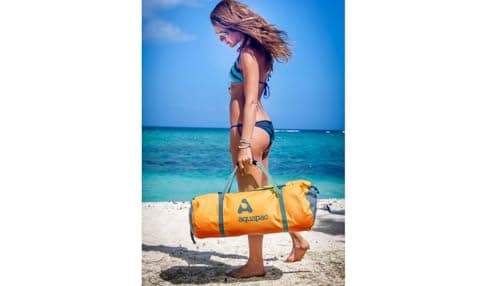 Aquapac Waterproof Duffel Bag, 70 litres, Orange — view 6