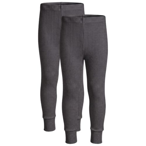 Octave Boys Thermal Underwear Long Johns/Pants/Long Underwear (UK, Age, 2 Years, 3 Years, Regular, Charcoal, 2 Pack)