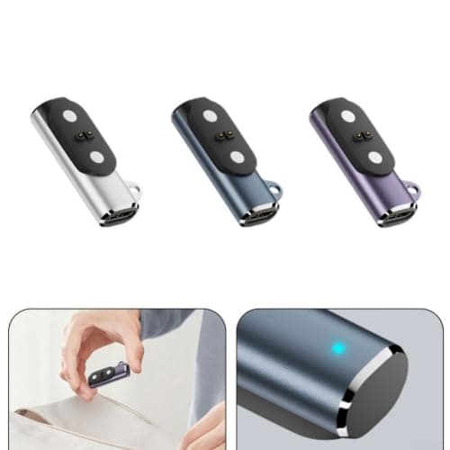 Magnetic Charging Cable for Mojo 2 Bone Conduction Headsets - USB C Adapter Station with Strong Adsorption - Portable Travel Charger Silver(Purple) — view 6