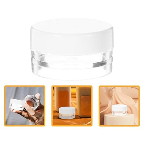 Parliky 20pcs G Plastic Cream Jar for Cosmetics with Lid, Lightweight and Easy Observation Container for Daily Life and Travel, Lotion and Moisturiser Storage — view 6