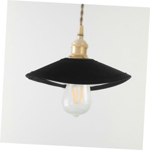 ibasenice Black Canvas Camping Lamp Shade for Hanging Lamps, Compact — view 3