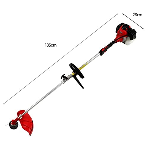 T-MECH Cordless Garden Multi Tool 5 in 1 Long Reach Hedge Trimmer Strimmer Chainsaw Grass Cutter Brush Cutter Extension Pole Petrol 52cc 1.6KW 3HP 9000RPM 2 Stroke FREE Safety Equipment — view 6
