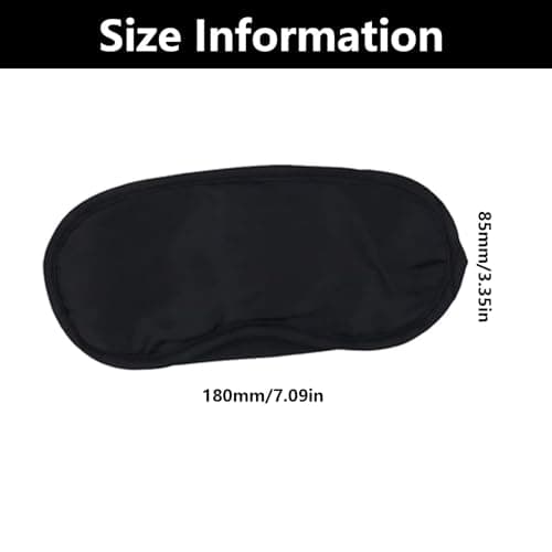 12 Pcs Sleep Eye Mask Shade Cover, Comfortable Lightweight, Eye Mask for Sleeping, Sleeping Blindfold for Men & Women, for Lunch Break/Travel/On The Plane/Hotel/Camping Usage (Black) — view 2