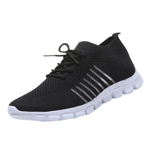Women's Trainers Orthopedic Sneakers Barefoot Shoes Breathable Soft Sole Womens Walking Slip on Shoes Gym Tennis Lightweight Breathable Slipper Minimalist Zero Drop Trainers Ladies Yoga Sneakers