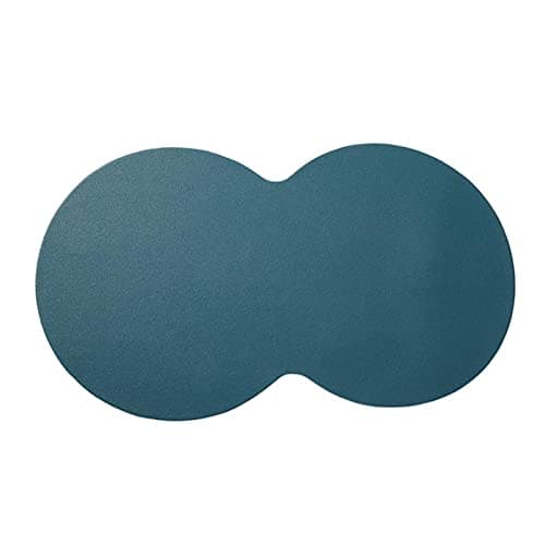 JINGYAN Feeding Mats for Dogs Faux Leather Durable Pet Food Water Pad Foldable Bowl Delicate for Cat(Green)