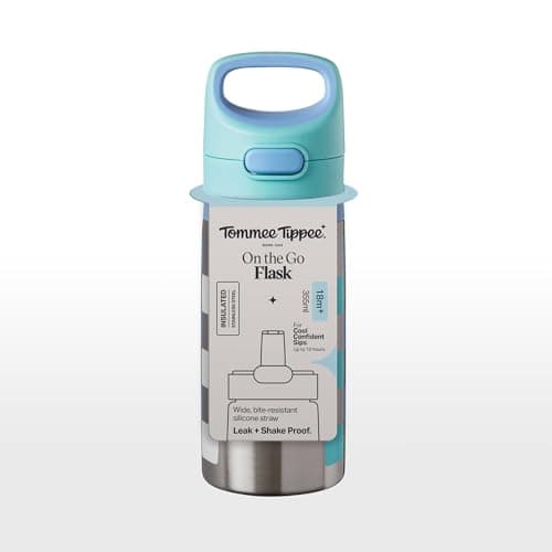 Tommee Tippee On The Go Insulated Straw Bottle 18m+ Stainless Steel — view 2