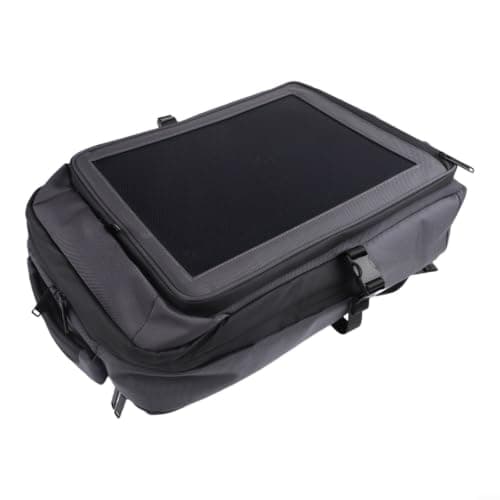 Solar Powered Backpack 30W Foldable Panel 35L Capacity for Outdoor Travel - Lightweight Nylon Bag with Fast Charging for Phone — view 4