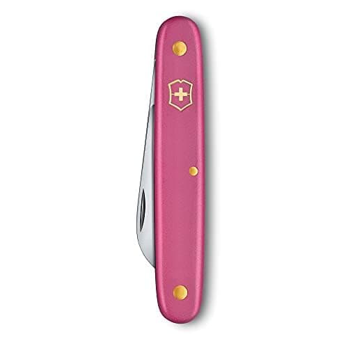 Victorinox Swiss Army Knife Floral Garden Knife Straight Blade Pink — view 3