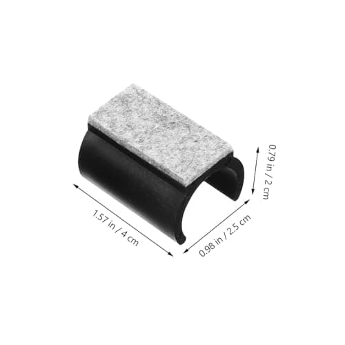 10 Pack U Shaped Felt Chair Leg Floor Protectors for Furniture Feet — view 2
