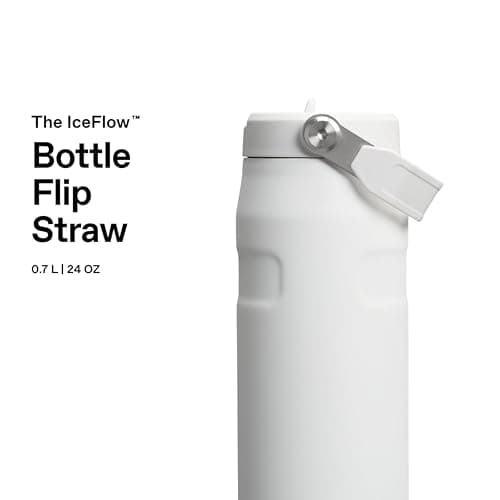 Stanley 1913 Flip Straw 2.0 Sports Water Bottle with Straw 0.7L - 10 Hours Cold - 3 Days Iced - Stainless Steel - BPA Free - Leak Resistant - Fits in Cup Holder - Dishwasher Safe - Frost — view 3