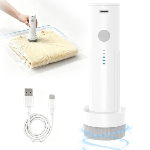 LKV Wireless Electric Vacuum Pump for Storage Bags Travel Compression Bags