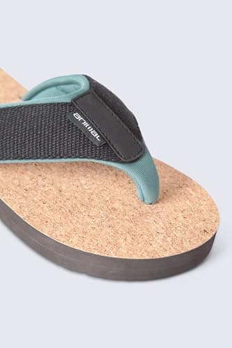 Animal Parker Kids Cork Flip Flops Black 3 — view 6