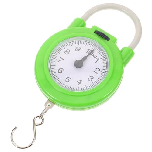 Gatuida Portable Luggage Scale Spring Scale for Suitcase Lightweight Manual Weighing Tool with Hook Compact Design for Travel Baggage Outdoor Use