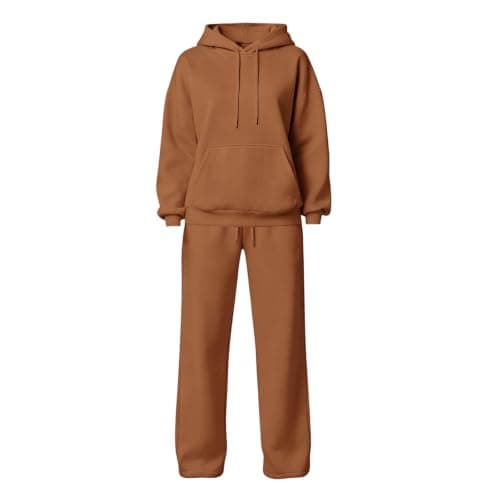 Tracksuit Womens Full Set Pullover Hoodie Wide Leg Trousers 2 Piece Outfits — view 3