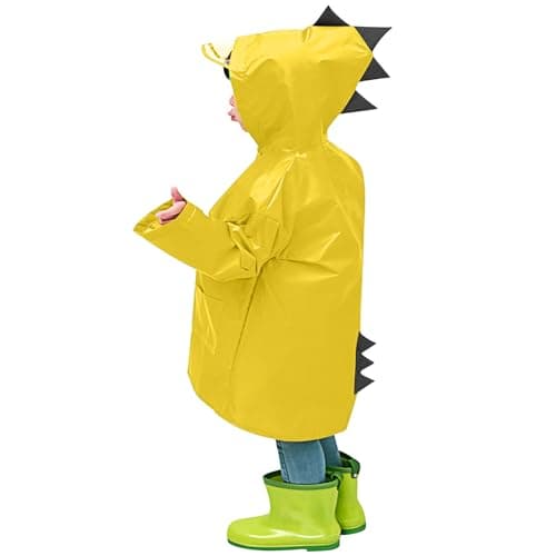 luoluoluo 2026 Kids Dinosaur Raincoat, Toddler Boys Girls Waterproof Rain Jacket Hooded Rain Poncho Raincoats Outwear Reusable Rainwear Outdoor Camping, Emergency Situations, Travel 1-6 Years — view 2