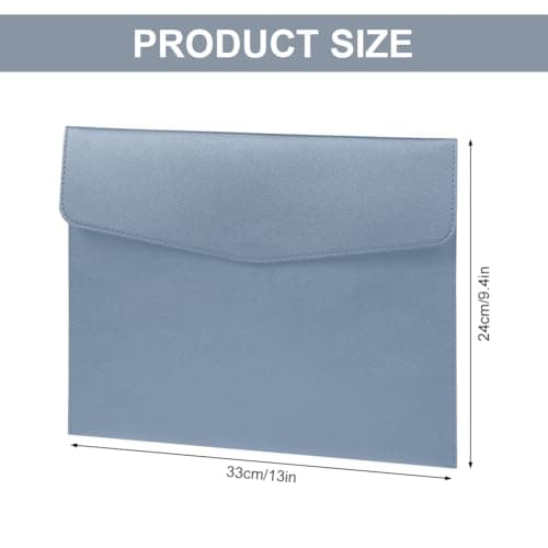 OFFCUP Leather Envelope Documents, 2pcs A4 File Folder, PU Document Bag — view 2
