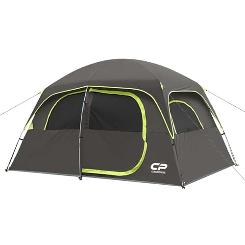 CAMPROS CP 4-6 Person Tent, Waterproof Family Camping Tent with Rain Cover