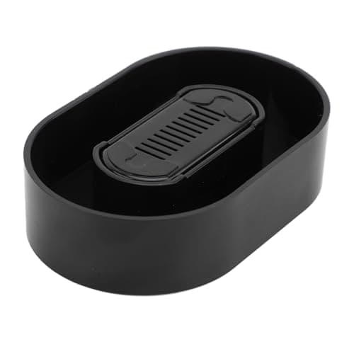 Naroote Push Beard Cleaner Agent, Chin Cutter Portable Size Water Saving for Use on Travel (Black)