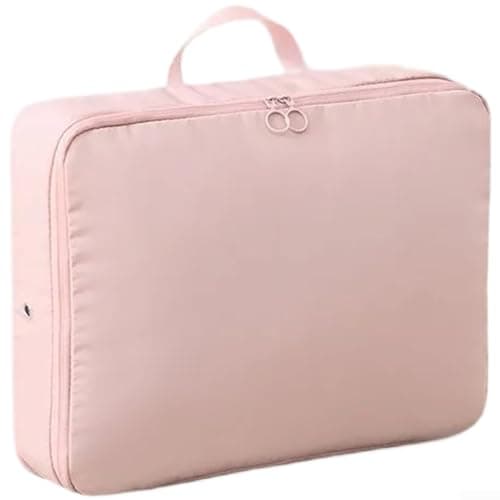Large Travel Clothes Storage Bag 40x30cm Space Saver(Pink)