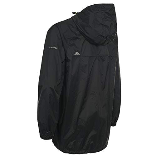 Trespass Unisex Waterproof Packaway Jacket Qikpac Black in Size - XL — view 5
