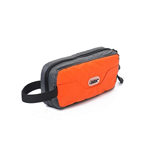 GOX Ultra Light Toiletry Bag Portable Travel Kit Organizer Multi Function Travel Bag-Size Small (Orange)
