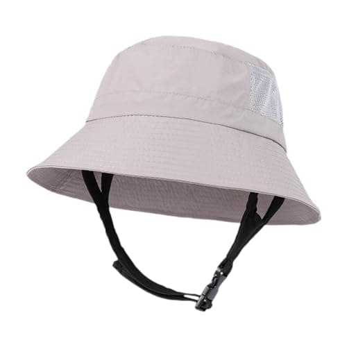 TWISAXC Wide Brim Fishing Hat Sunhat Lady Outdoor Travel Hiking Beach Days and Hiking Camping Traveling Backpacking Picnic Decor Camping Wide Brim Beach Cap, Light Gray, 55cm to 60cm — view 4