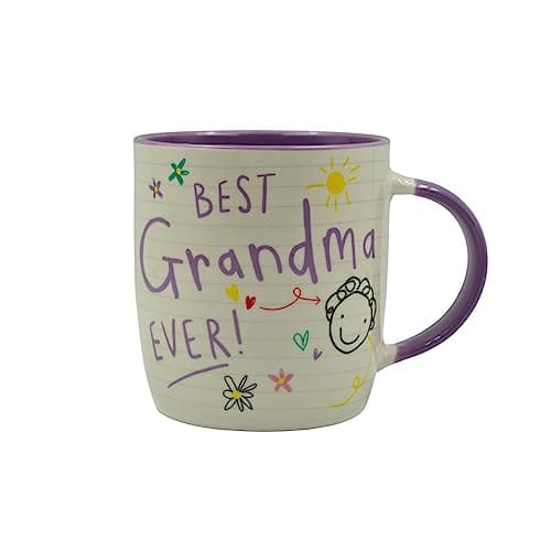 HOX Scribbles Ceramic Coffee Cup - Grandma, 11oz — view 2