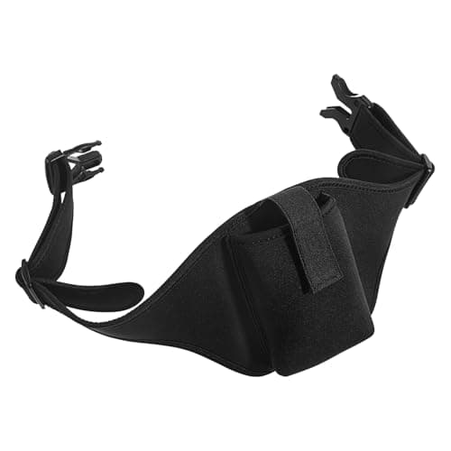 Huayeex Tune Belt, Wireless Microphone Belt for Theatre, Portable Neoprene Waist Bag Adjustable Sweat Absorbent Carrier Pouch for Speaker Phone