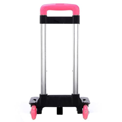 Student's Luggage Travel Hand Trolley Aluminium Alloy Backpack 2 Wheels Foldable Cart for School Bags