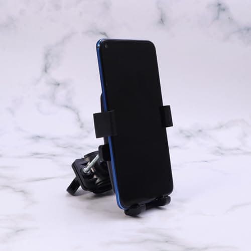 SHINEOFI Phone Holder GPS Bracket for Motorcycle Bike, Adjustable PP Black — view 5