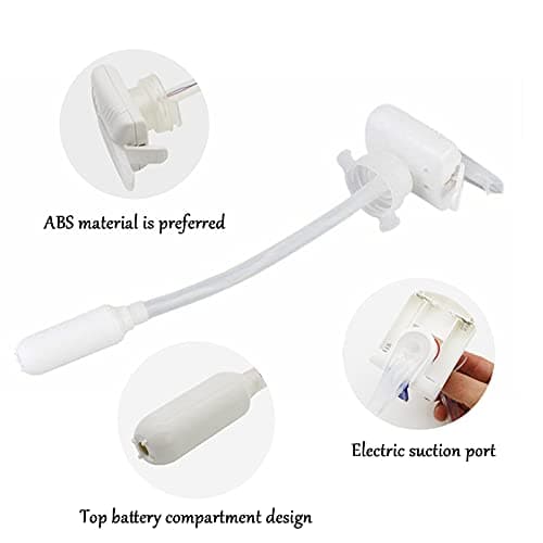 Angzhili 2Pcs Automatic Drink Dispenser for Tap Milk Dispenser Water Beer, Electric Drink Tap Spill Proof Portable Electric for Outdoor Home Kitchen Party (White) — view 2