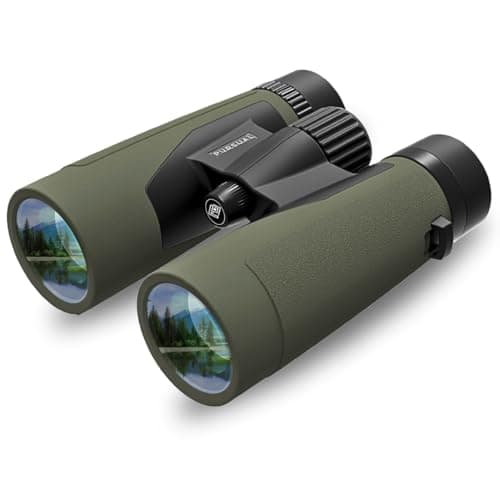 PURSUAL 10x42 Compact Binoculars for Adults High Power With Binocular Adapter Bundle — view 2