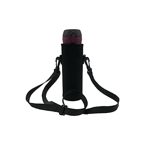 Xzhixiao Pouch Neoprene Carrier Cover Bag with Shoulder Strap, Water Bottle Holder for Daily Walking Hiking and Other Outdoor Activities (750ml) — view 6