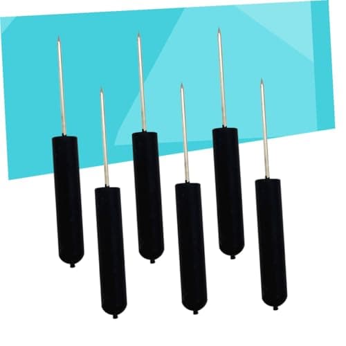 Black Plastic Push Pins 6 Pcs Cylinder Head for Travel Maps — view 5