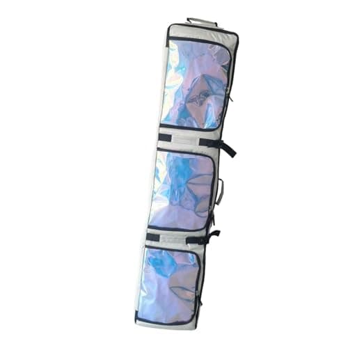 blloocod Roller Ski Bag with Wheels for Air Travel, Snowboard Bag Carrying Case for Gear and Apparel Storage and Transportation- Beige