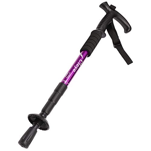Hiking Poles - Telescopic Trekking Poles with Adjustable Walking Sticks, Lightweight & Portable - Wrist Strap for Men, Women & Seniors - 3 Sections Adjustable
