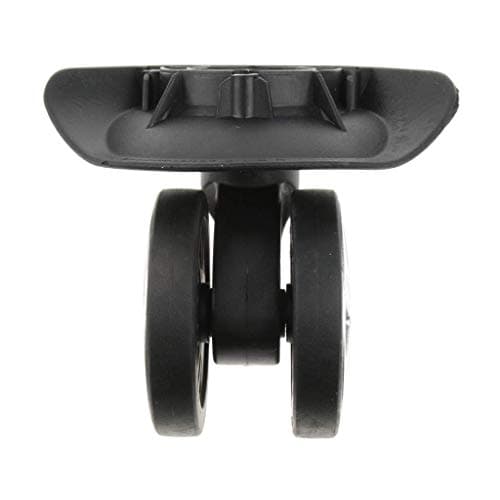Black Replacement A19 Dual Roller Wheels Luggage Swivel Suitcase Casters Repair Accessory 2pcs — view 6