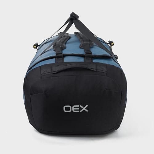 OEX Ballistic Cargo Bag with Wet Pocket & Multiple Carrying Options, Duffel, Holdall, Bag for Men & Women, Durable, Heavy Duty, Travel, Luggage, Overnight, Weekend, Sports (Blue, 120 Litre) — view 4