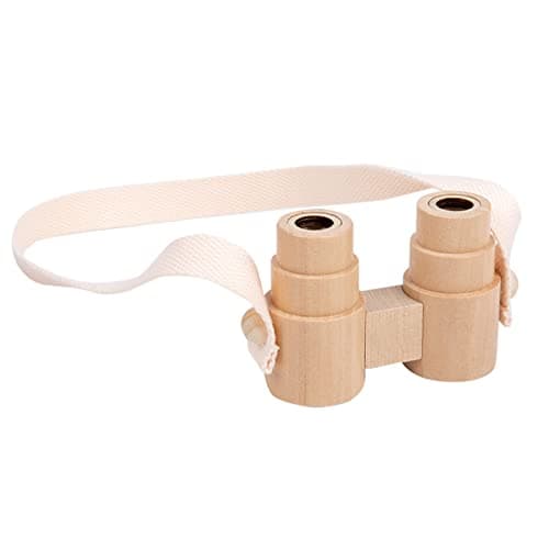 YUGSHNKFC Lens Kids Binoculars for Observing Game Nature Watching, Hiking, Camping, Travel Wooden Binoculars for Kids Toddler