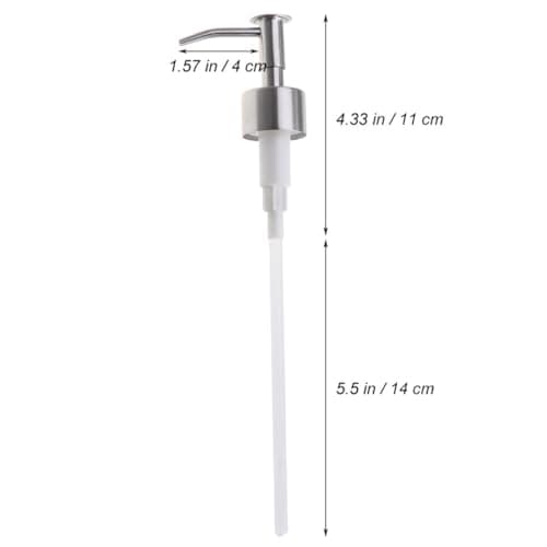 Stainless Steel Lotion Pump Dispenser Insert, 28 Thread Size — view 6