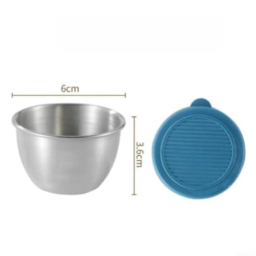 Portable Camping for sauce Pot 80ml for Hiking Picnic Portable(blue) — view 2